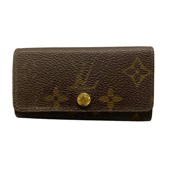 LOUIS VUITTON Multicles 4 M69517 Maroon Monogram - RA0041 Key Case - Picture 1 of 11